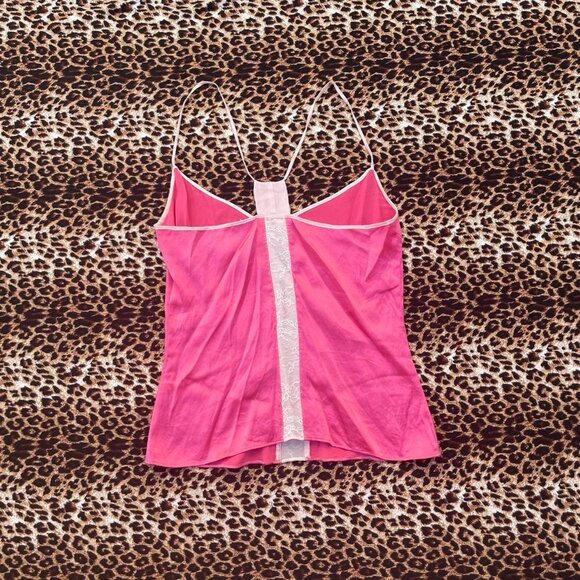 vintage silk hot pink cami - Picture 3 of 7